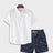 Men's Casual Suit 3D Digital Printing Short Sleeve Shirt Hawaii Suit - Lootquake