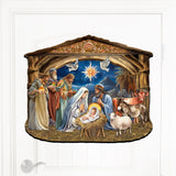 Nacimiento de Jesús: Decoración navideña para puerta de G. Debrekht - Decoración navideña - 8652761H