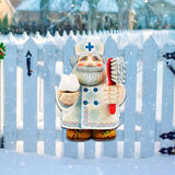 Dentist Door Christmas Door Decor by G. DeBrekht - Christmas Santa Snowman Decor - 8151922H