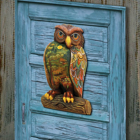 Owl Halloween Door Decor by G. DeBrekht - Thanksgiving Halloween Decor - 8158912H-3