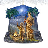 Shepherds Keeping Watch Wooden Ornaments by Gelsinger - Nativity Holiday Decor - 8161025-1838