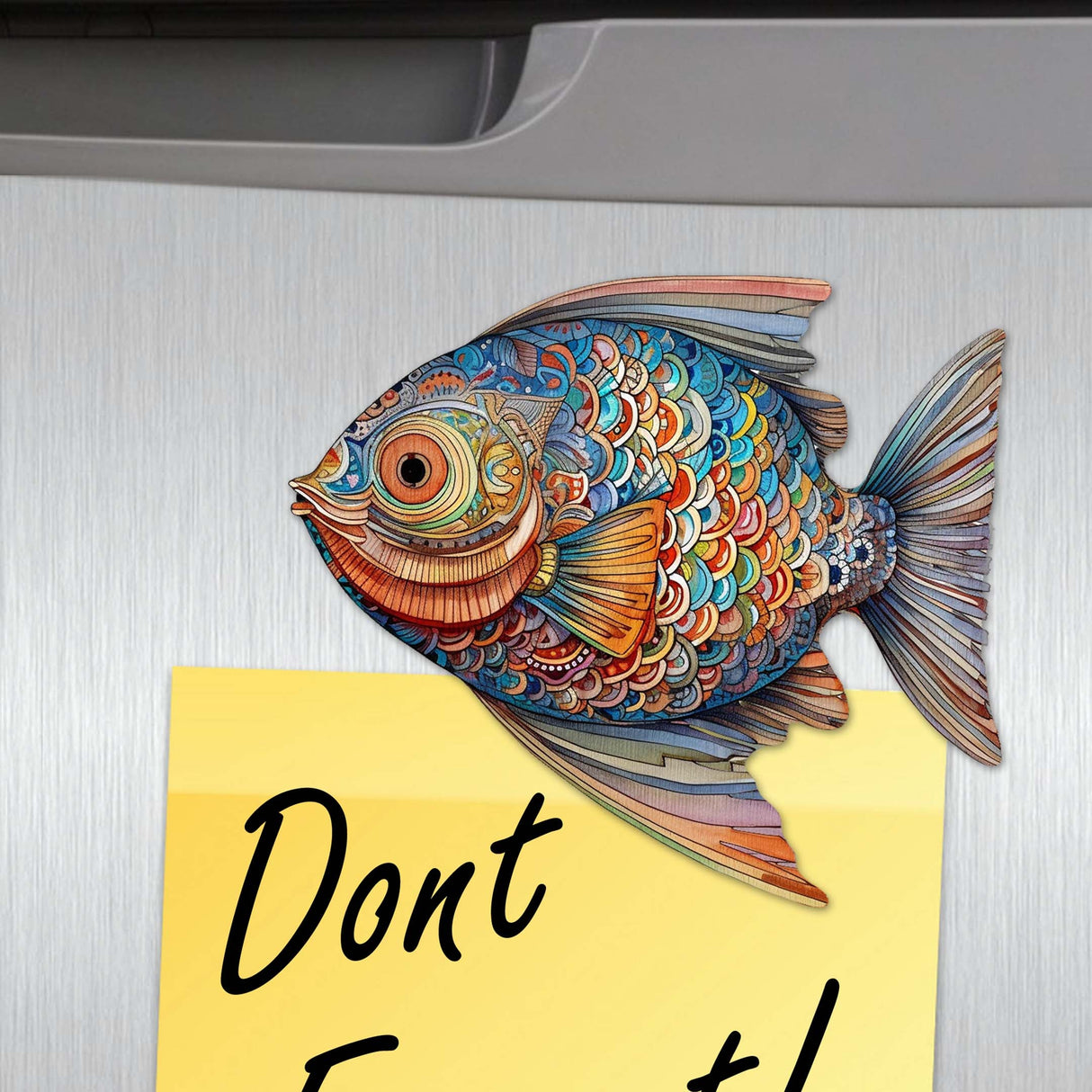 Coastal Fish Decorative Wooden Magnets Set of 6 by G. Debrekht - Coastal Decor - 8090034G-S6