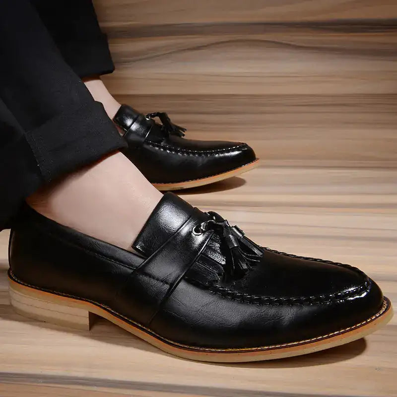 Men's Spring Dress Shoes - Stylish Pointed Oxford Shoes - Lootquake