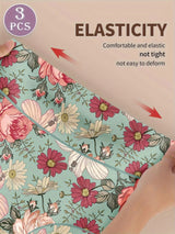 3pcs High Waisted Panties Women's Panties Tummy Tightening and Hip Lifting Printed Patterns Comfortable Fit