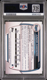 Tarjeta de béisbol Topps Bowman Junior Caminero #BCP61 Chrome Prospects Rookie RC PSA 10 Gem Mint, clasificada en 2023