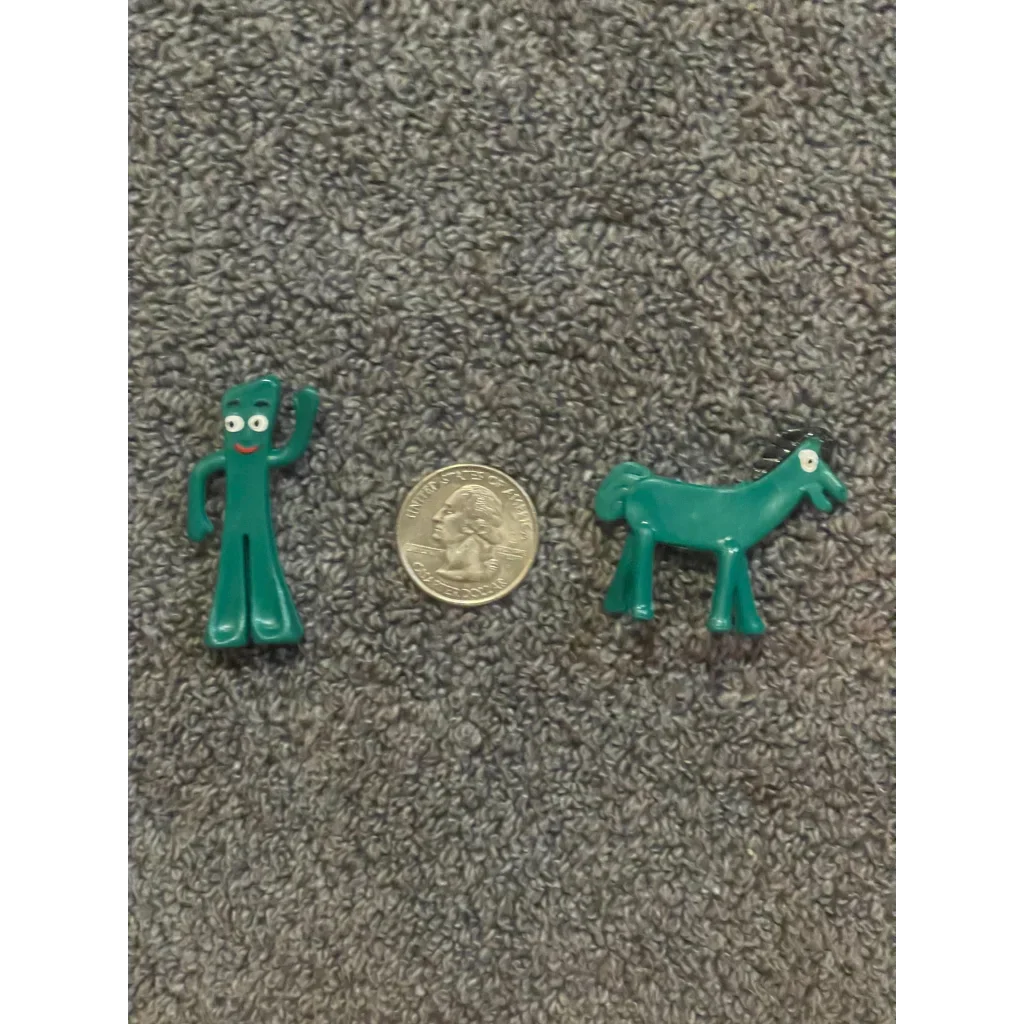 Vintage 1970s - 1980s Gumby and Pokey Figurines, Highly Collectible!