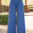 Ladies' Solid Color Button Design Fashionable Casual Pants - Lootquake