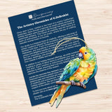 Adornos decorativos de madera con forma de loro (3 unidades) de G. Debrekht - Decoración de vida silvestre - 8091013-S3