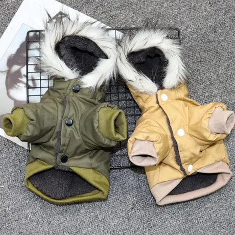 Double-layer plus fleece pet clothes - Lootquake