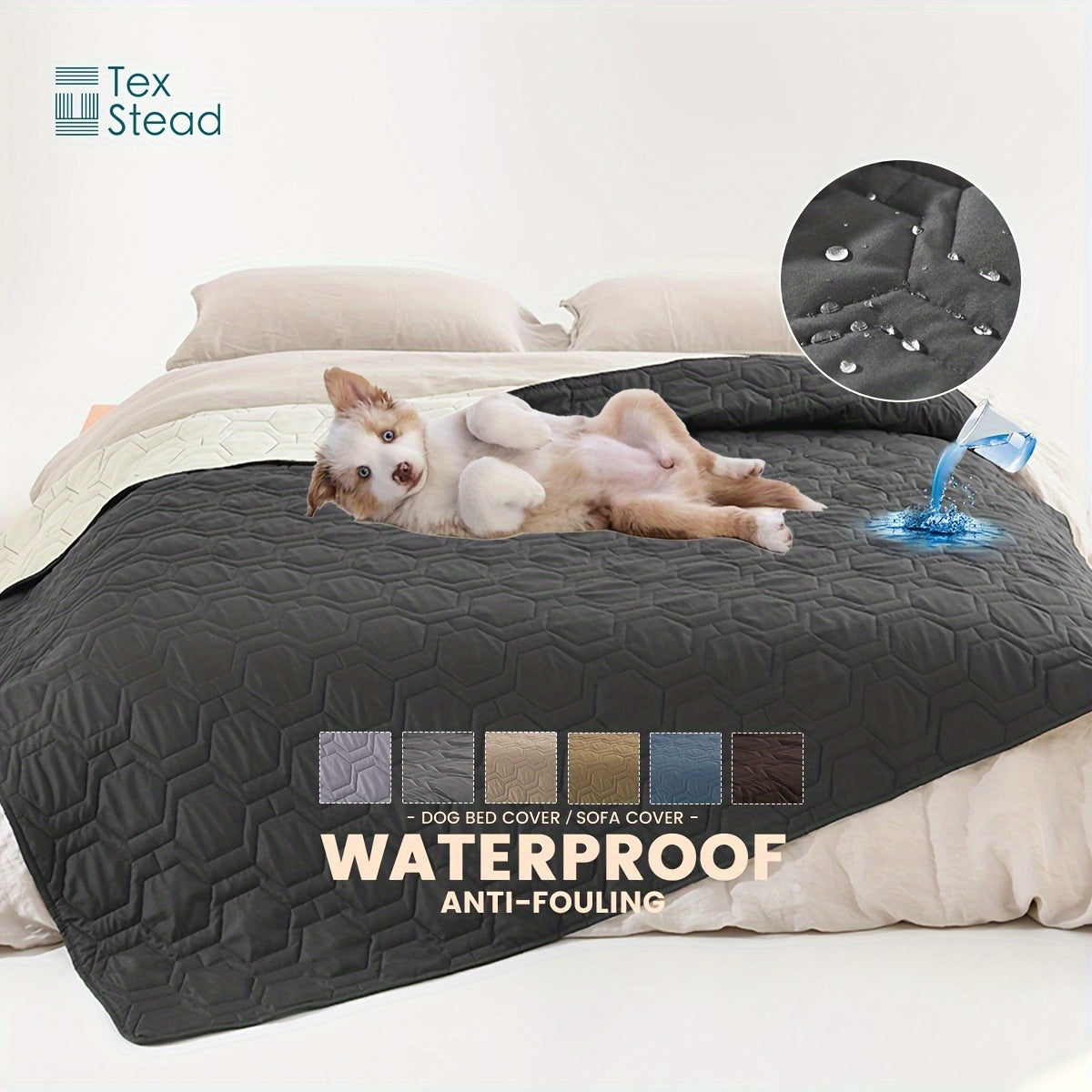 1 funda de cama para perro y manta para mascotas, sofá, colchón, protector de incontinencia para coche, funda de sofá para la mayoría de gatos y perros.