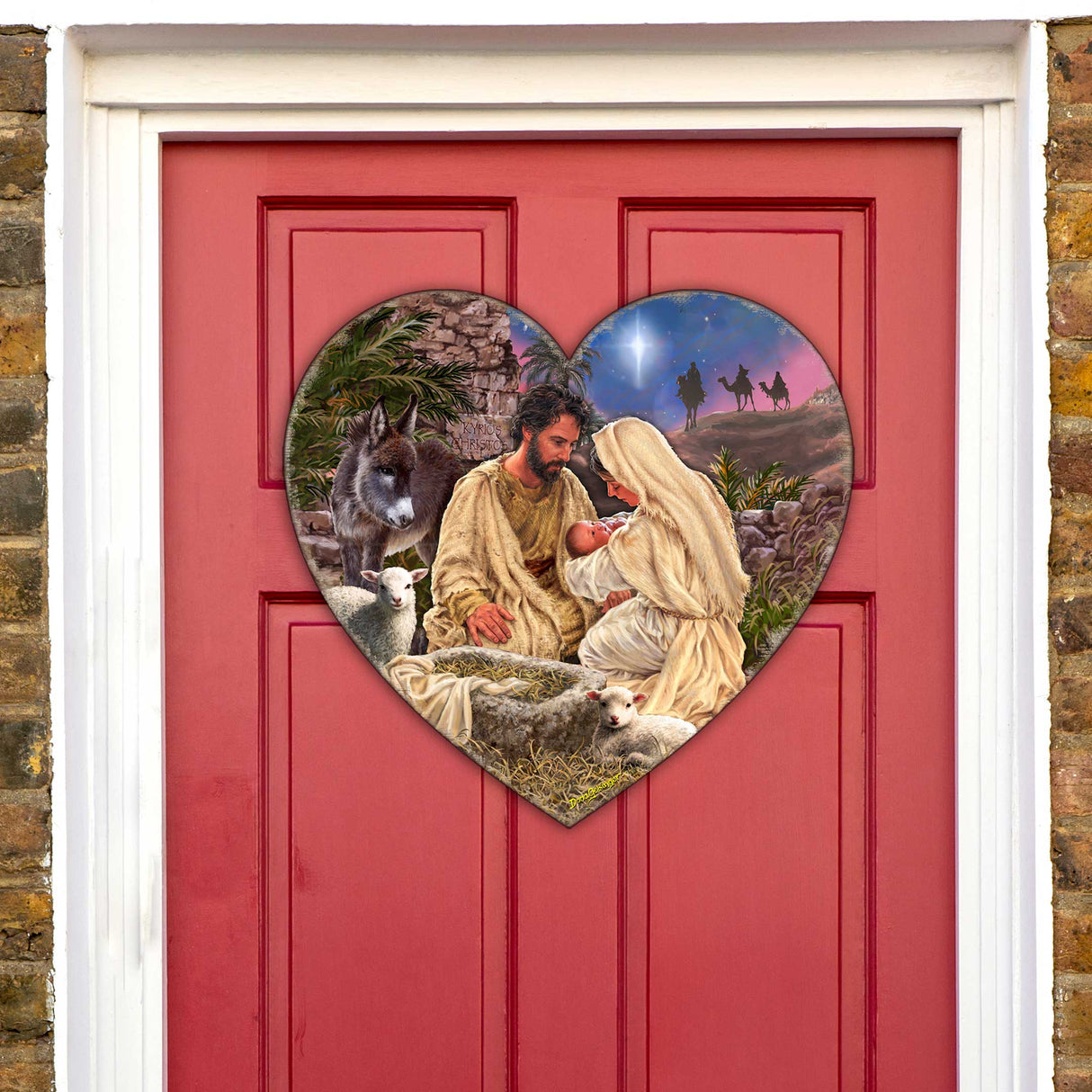 Jesus is Lord Holiday Door Decor by D. Gelsinger - Nativity Holiday Decor - 8652813H-DG