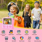 Kids Camera Instant Print, 2.4'' 1080P HD Digital Camera For Kids, Kids Digital Camera With 32GB Card & Print Paper, Photo Creator Instant Camera Toys Christmas Birthday Gifts Toys For Girls Boys