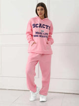 Women's Fashion Casual Printed Top Pants Set - Lootquake