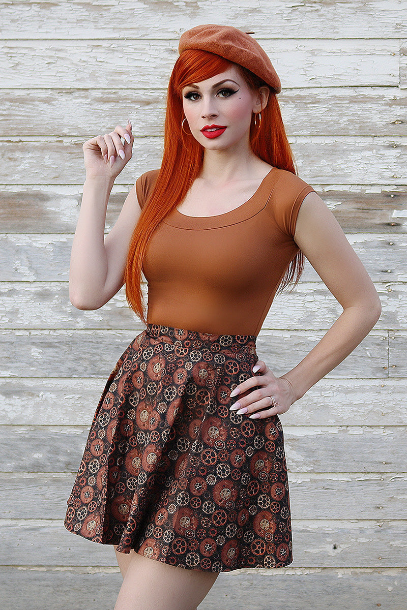 Gears Skater Skirt - Medium only, 1 left!