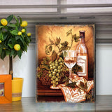 Avel Vine and Grapes Wooden Wall Art by Nature Wonders - Nature Wildlife Decor  - 95349B