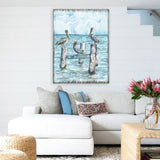 Arte de pared costero de madera "Pelícanos esperando una captura" de Nature Wonders - Decoración costera de vida marina - 95252-5B