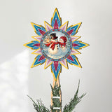 Snow Much in Love Tree Topper Wooden Decor by D. Gelsinger - Santa Snowman Christmas Decor - 89518-DG