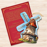 Adornos decorativos de madera con forma de molino de viento de G. Debrekht - Love Family Decor - 8688313