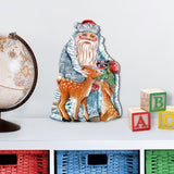 Decoración navideña para puerta "Tesoro invernal" de G. DeBrekht - Decoración navideña de Papá Noel y muñeco de nieve - 8114500H