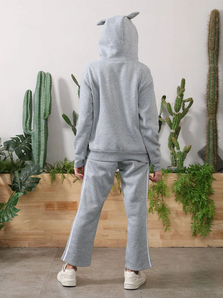 Women's Long Sleeved Hoodie Set - Lootquake