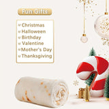 Couverture bébé en flanelle douce 285 g/m², motif tortilla – Le cadeau idéal pour une baby shower ! Cadeau d'Halloween ou de Noël.