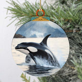 Adornos de madera de orcas de Alaska de G.Debrekht - Decoración navideña con temática de vida silvestre - 870051