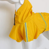 Spring and summer new dog raincoat waterproof cape dog reflective raincoat large dog raincoat - Lootquake