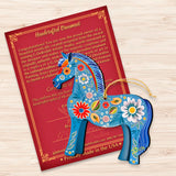 Danish Horse Decorative Wooden Ornaments by G. Debrekht - Love Family Decor - 8688311