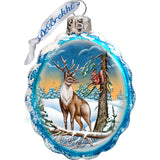 Wildlife Mercury Glass Ornaments Set of 3 by G. DeBrekht - Wildlife Holiday Decor - 770108S3