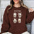 Women's Fashionable Solid Color Printed Long Sleeved Sweatshirt - Lootquake