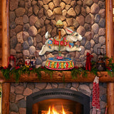 Carousel Bunny Easter Holiday Door Decor by G. DeBrekht - Carousel Holiday Decor - 8114042H