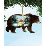Black Bear Wooden Ornaments - Tree Ornament by G. DeBrekht - Wildlife Holiday Decor - 8198215-1
