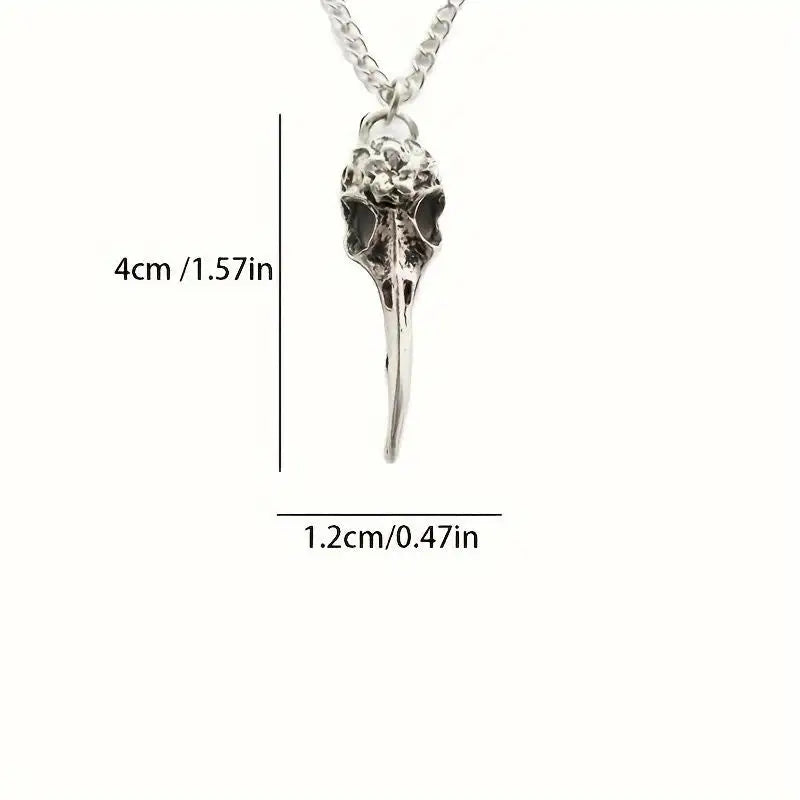 Retro Personalized Punk Skeleton Bird Head Pendant - Lootquake