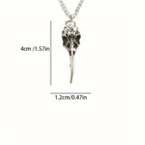Retro Personalized Punk Skeleton Bird Head Pendant - Lootquake
