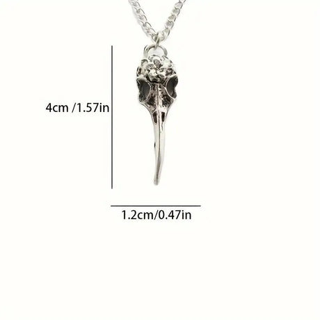 Retro Personalized Punk Skeleton Bird Head Pendant - Lootquake