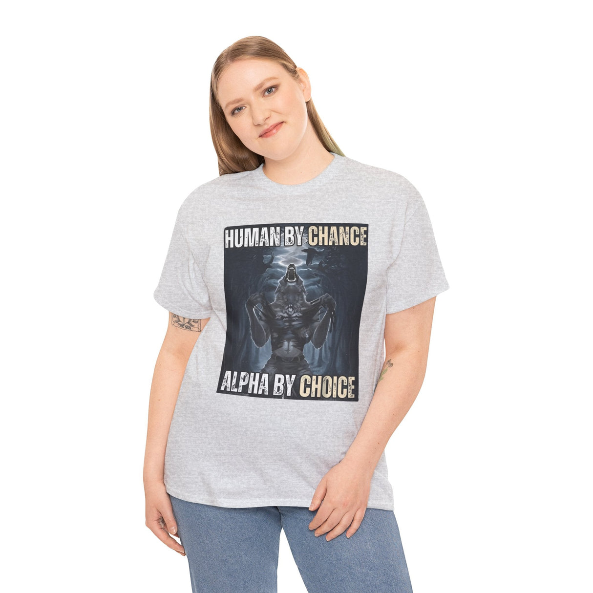 Human By Chance, Alpha By Choice Funny Meme Shirt – Bold Statement Tee for Humor Fans