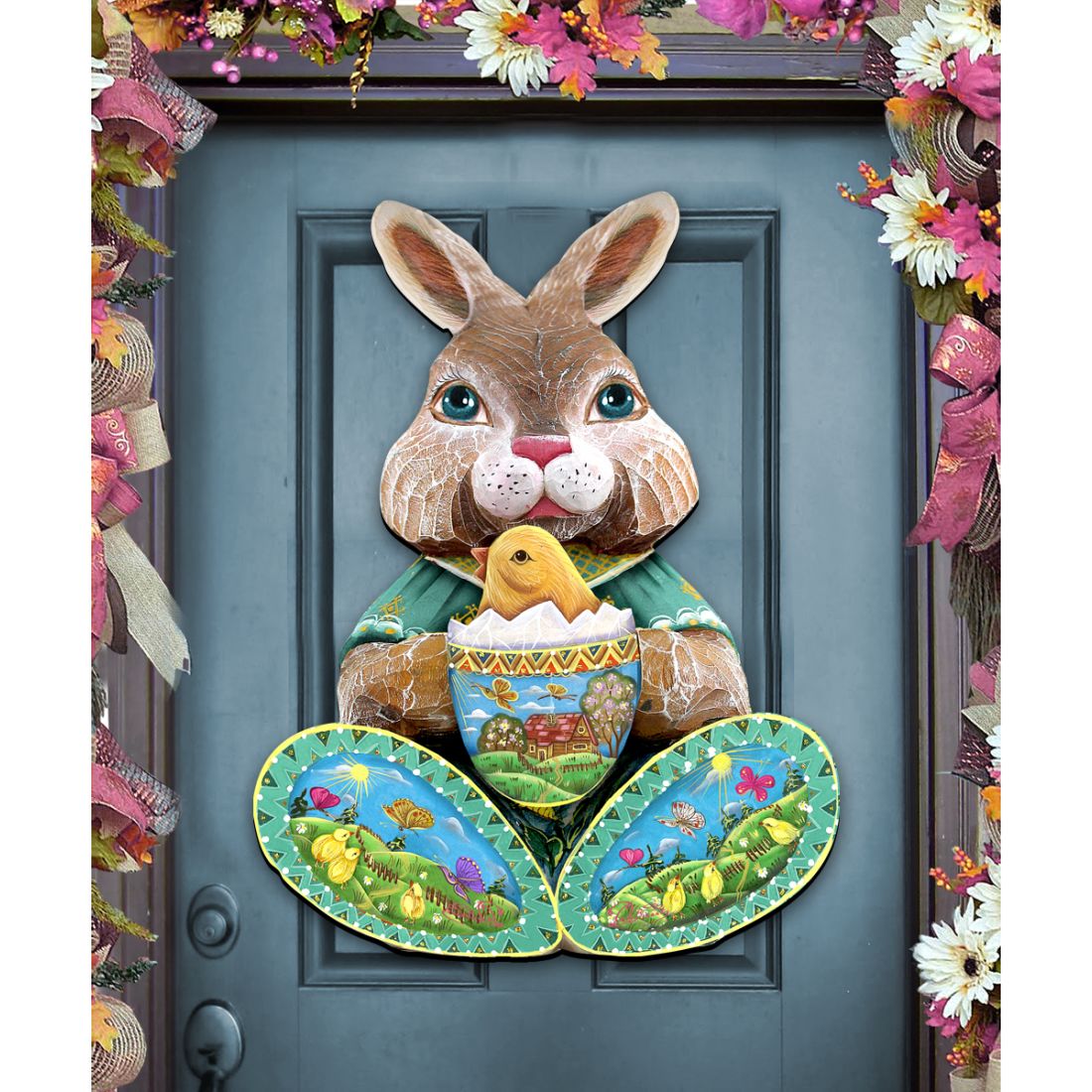 Easter Bunny Easter Holiday Door Decor by G. DeBrekht - Easter Spring Decor - 8144502H