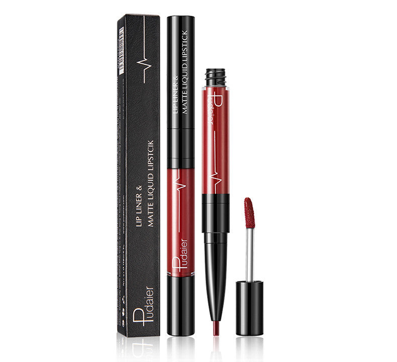 Pudaier Matte Lip Gloss Lip Liner Agate Red Lip Tint