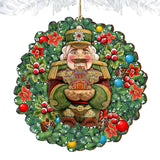 Nutcracker's Wreath Gift Wooden Ornaments by G. DeBrekht - Christmas Decor - 8185321