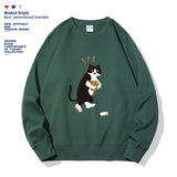 Women's Fashionable Solid Color Printed Long Sleeved Sweatshirt - Lootquake