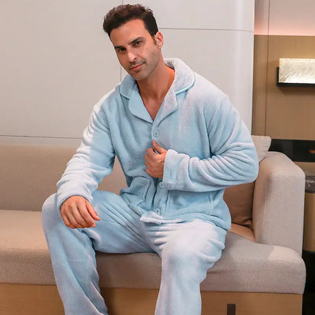 Men's Pajama Velvet Set - Lootquake