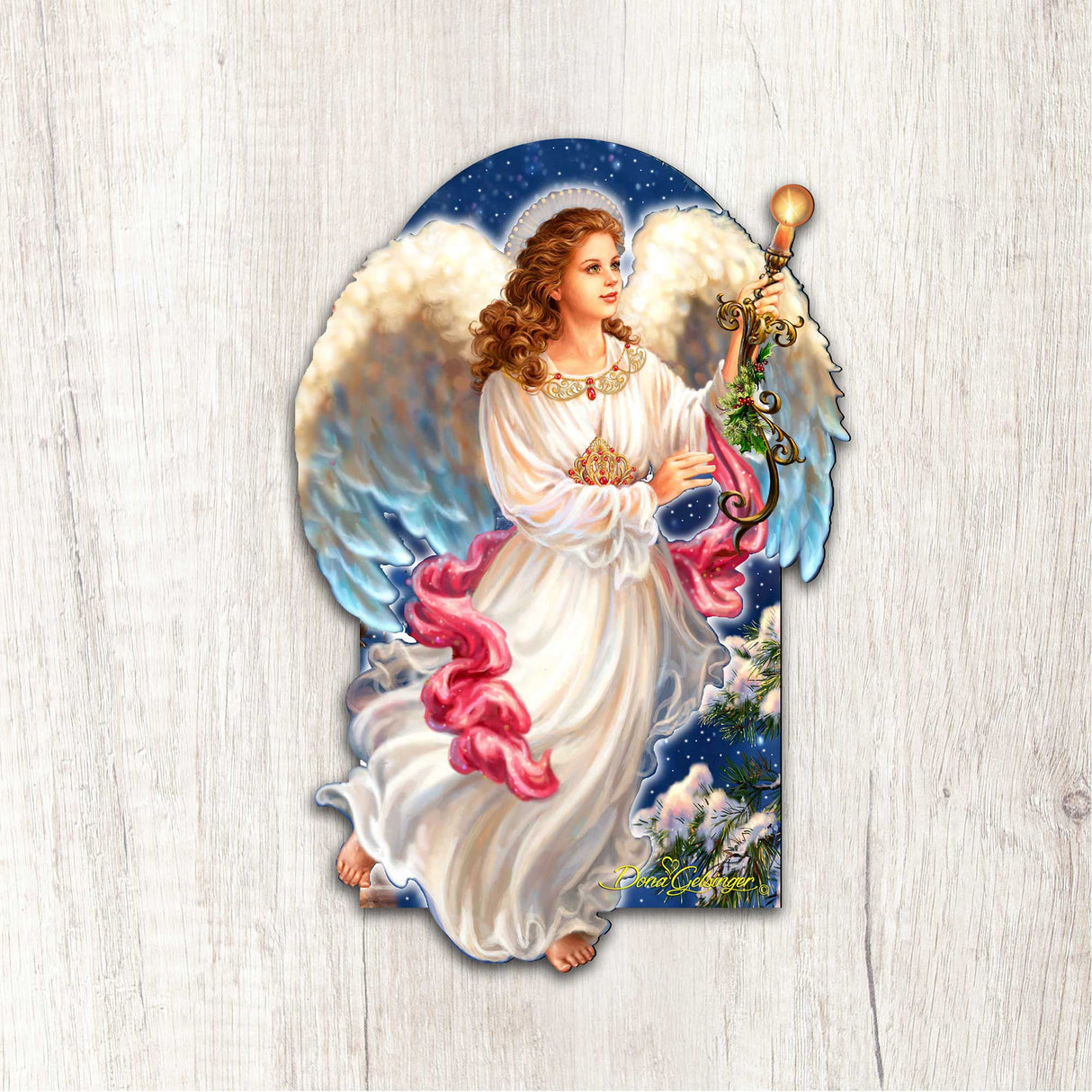 Angel of the Light Nativity Door Decor by D. Gelsinger - Nativity Holiday Decor - 8461036H-1322