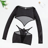 Comfortable Sheer Mesh Design Lingerie - Lootquake