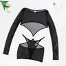 Comfortable Sheer Mesh Design Lingerie - Lootquake