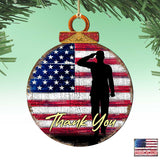 Veterans Appreciation Wooden Ornaments - International Decor - 8187102