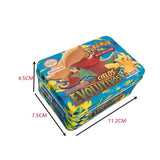 42pcs/set Iron Metal Box Pokemon TAKARA TOMY Battle Toys Lost Origin Pokemons Box with Pikachu Game Anime Bank Cards for Childre