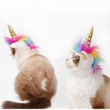 Sombreros de Halloween para mascotas "Unicornio vs. Diablo"