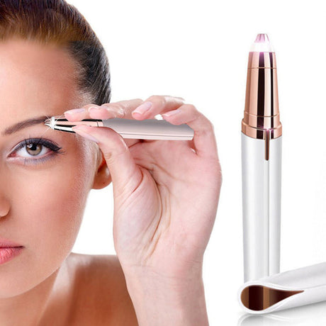 Eyebrow Epilator Maquiagem Profissional Completa Trymer Do Brwi Eye Brow Trimmer For Rasoir Visage Femme Make Up Eye Brow Shaper - Lootquake
