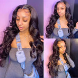Loose Deep Wave13x4 Transparent Lace Human Hair Sleeve - Lootquake
