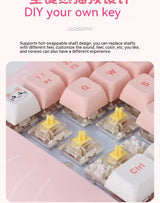 Wireless Bluetooth E-sports Games Cute Mini Office Mechanical Keyboard - Lootquake